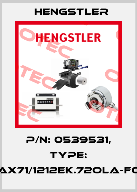 p/n: 0539531, Type: AX71/1212EK.72OLA-F0 Hengstler