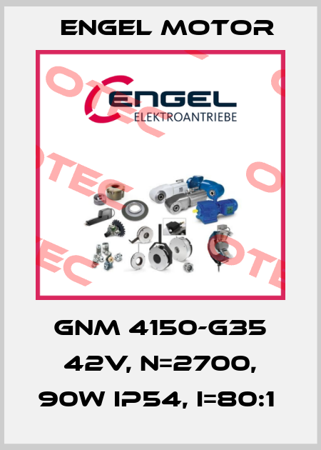 GNM 4150-G35 42V, N=2700, 90W IP54, I=80:1  Engel Motor