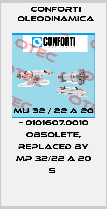 MU 32 / 22 A 20 – 0101607.0010 Obsolete, replaced by MP 32/22 A 20 S  Conforti Oleodinamica