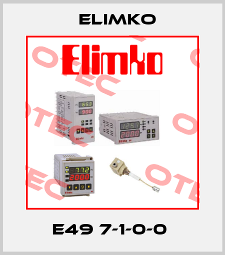 E49 7-1-0-0  Elimko