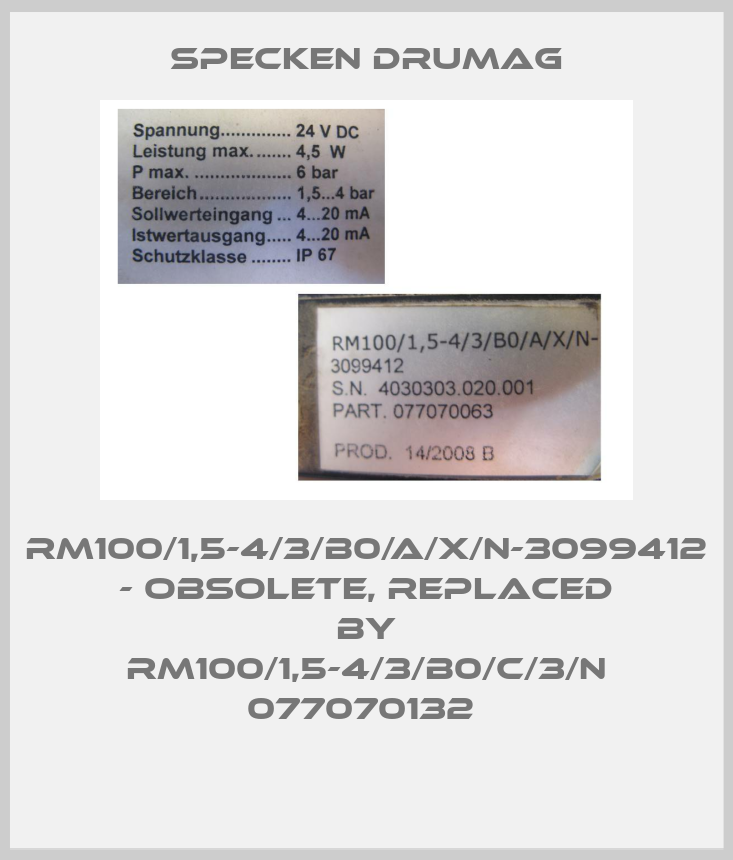 RM100/1,5-4/3/B0/A/X/N-3099412 - Obsolete, replaced by RM100/1,5-4/3/B0/C/3/N 077070132 -big