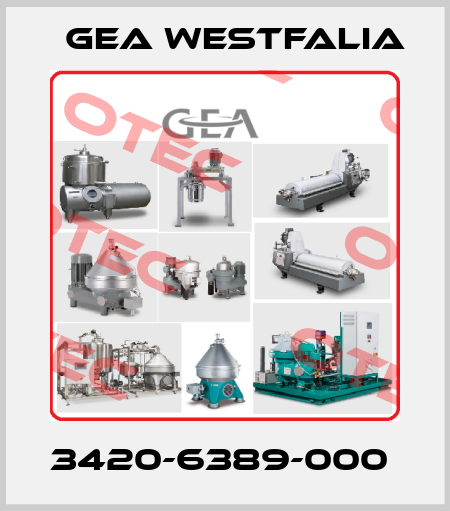 3420-6389-000  Gea Westfalia