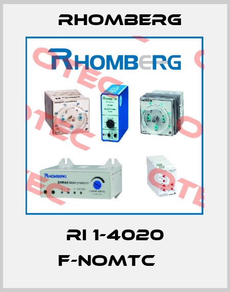  RI 1-4020 F-NOMTC    Rhomberg