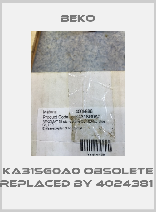 KA31SG0A0 obsolete replaced by 4024381 -big