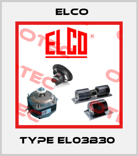 Type EL03B30  Elco