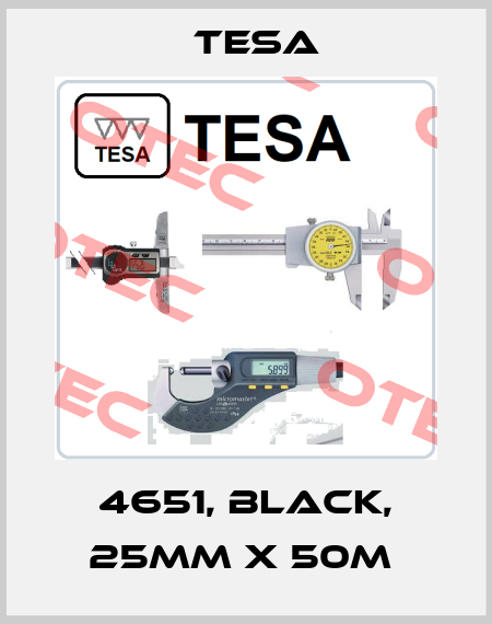 4651, BLACK, 25MM X 50M  Tesa