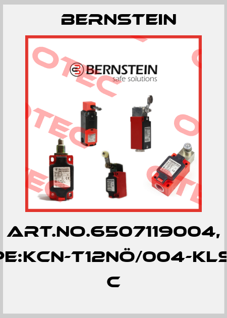 Art.No.6507119004, Type:KCN-T12NÖ/004-KLSM8          C Bernstein
