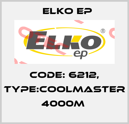 Code: 6212, Type:CoolMaster 4000M  Elko EP