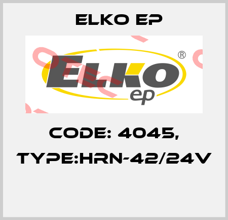 Code: 4045, Type:HRN-42/24V  Elko EP