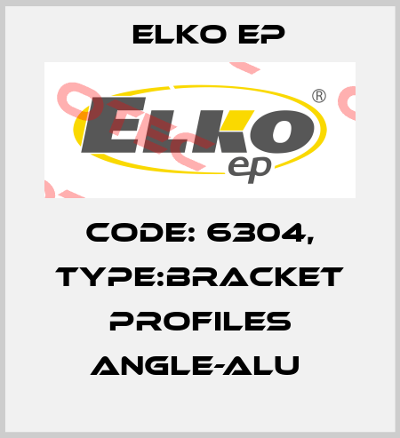 Code: 6304, Type:bracket profiles ANGLE-ALU  Elko EP