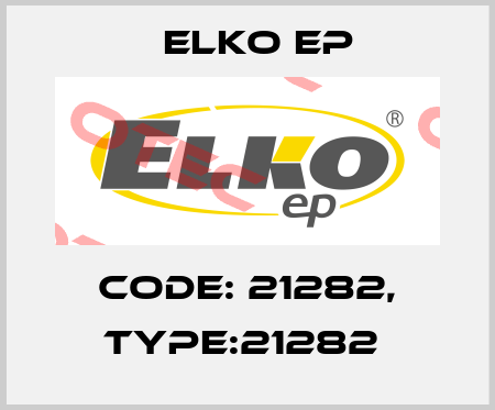 Code: 21282, Type:21282  Elko EP