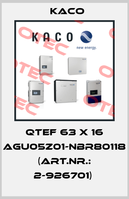 QTEF 63 x 16 AGU05Z01-NBR80118 (Art.Nr.: 2-926701)  Kaco