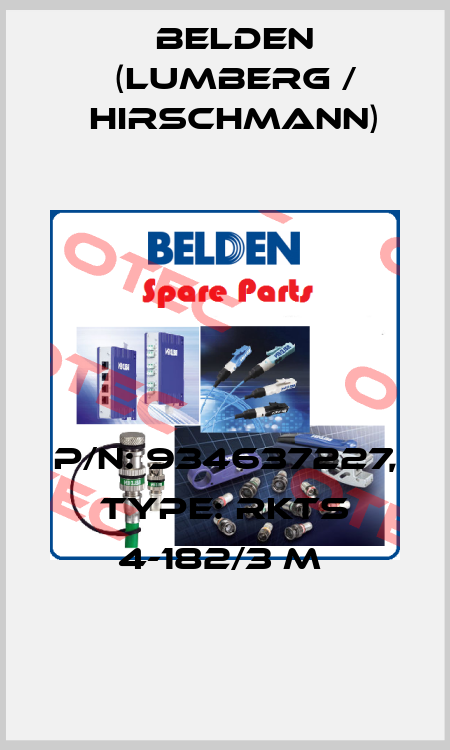 P/N: 934637227, Type: RKTS 4-182/3 M  Belden (Lumberg / Hirschmann)