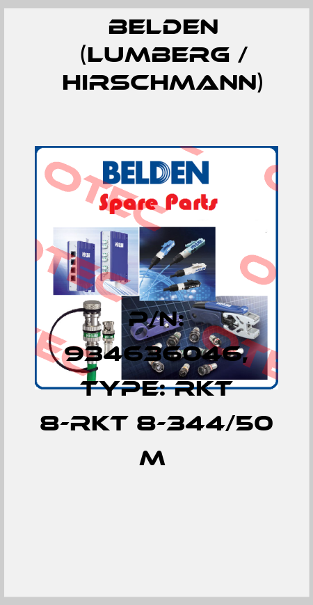 P/N: 934636046, Type: RKT 8-RKT 8-344/50 M  Belden (Lumberg / Hirschmann)