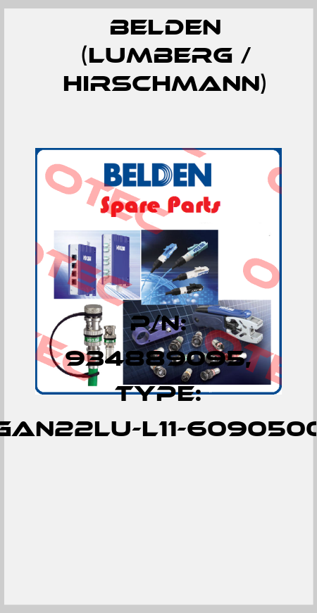 P/N: 934889095, Type: GAN22LU-L11-6090500  Belden (Lumberg / Hirschmann)