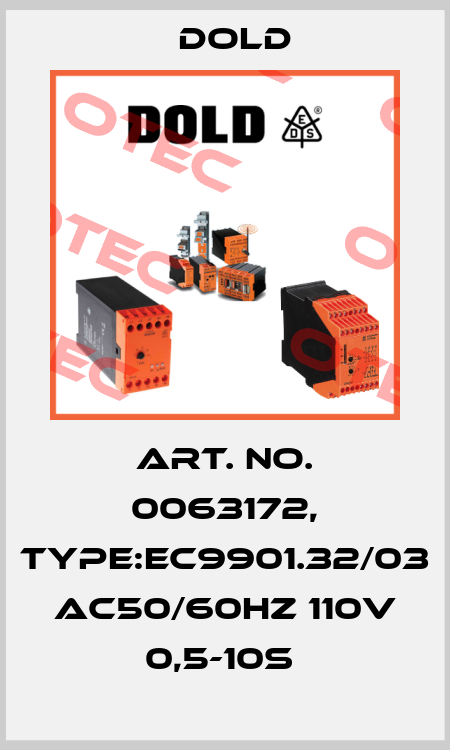Art. No. 0063172, Type:EC9901.32/03 AC50/60HZ 110V 0,5-10S  Dold