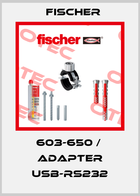 603-650 /  ADAPTER USB-RS232 Fischer