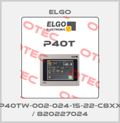 P40TW-002-024-15-22-C8xX / 820227024 Elgo