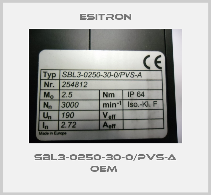 SBL3-0250-30-0/PVS-A oem -big