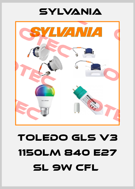 TOLEDO GLS V3 1150LM 840 E27 SL 9W CFL  Sylvania