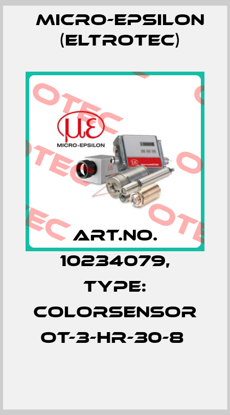 Art.No. 10234079, Type: colorSENSOR OT-3-HR-30-8  Micro-Epsilon (Eltrotec)
