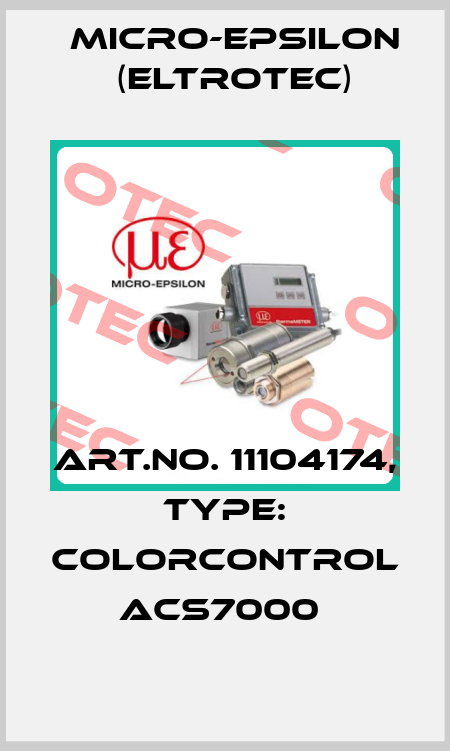 Art.No. 11104174, Type: colorCONTROL ACS7000  Micro-Epsilon (Eltrotec)
