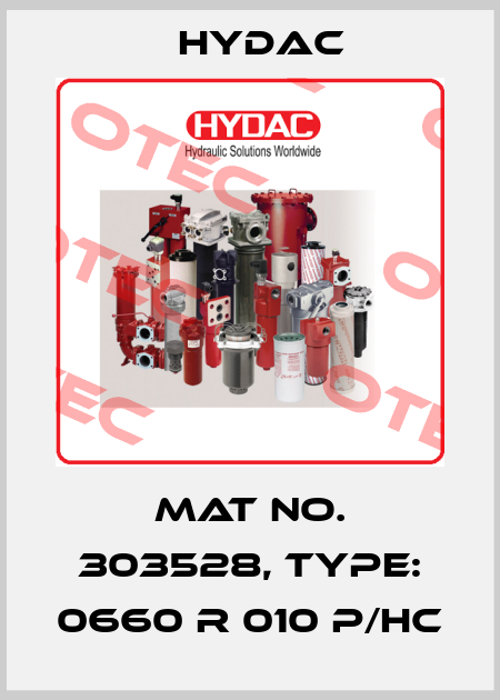 Mat No. 303528, Type: 0660 R 010 P/HC Hydac