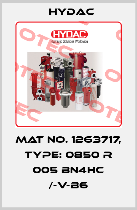 Mat No. 1263717, Type: 0850 R 005 BN4HC /-V-B6 Hydac