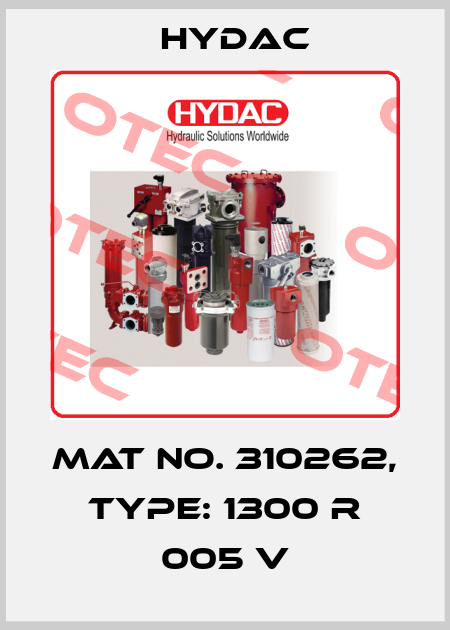 Mat No. 310262, Type: 1300 R 005 V Hydac