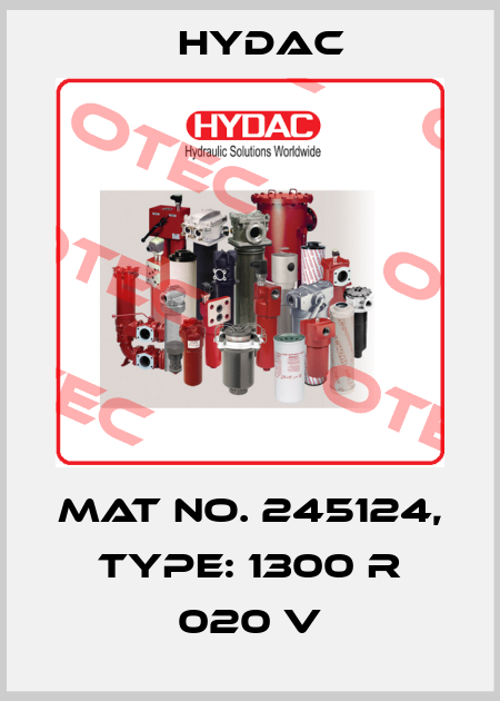 Mat No. 245124, Type: 1300 R 020 V Hydac