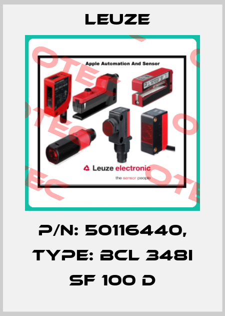 p/n: 50116440, Type: BCL 348i SF 100 D Leuze