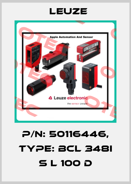 p/n: 50116446, Type: BCL 348i S L 100 D Leuze