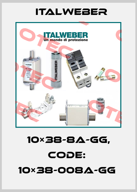 10×38-8A-GG, CODE:  10×38-008A-GG  Italweber