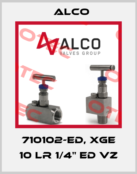 710102-ED, XGE 10 LR 1/4" ED VZ Alco