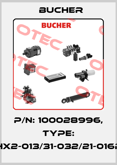 P/N: 100028996, Type: QPHX2-013/31-032/21-016R90 Bucher