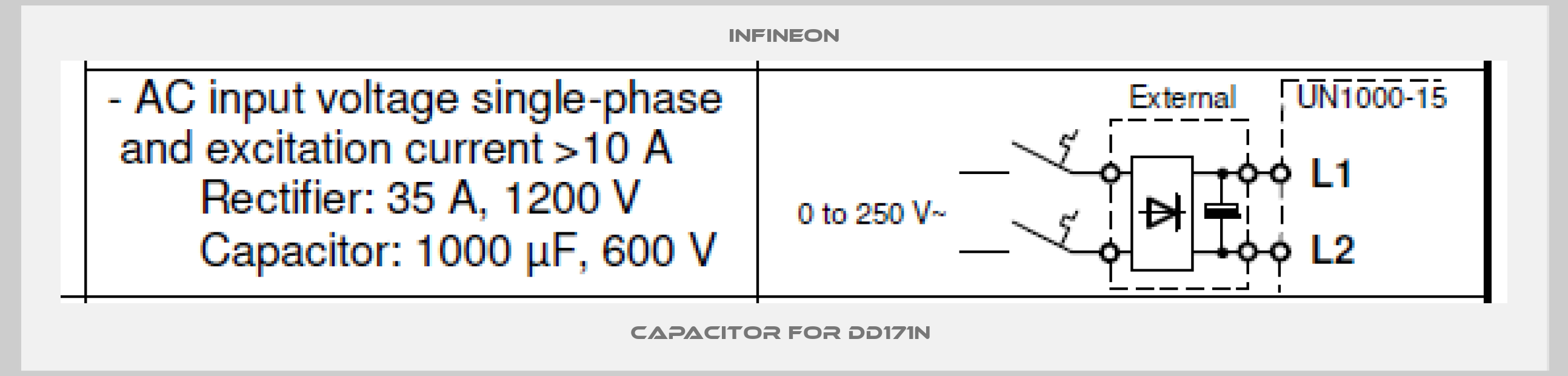 Capacitor For DD171N -big