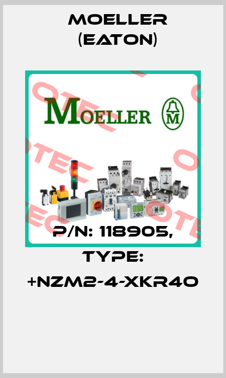 P/N: 118905, Type: +NZM2-4-XKR4O  Moeller (Eaton)
