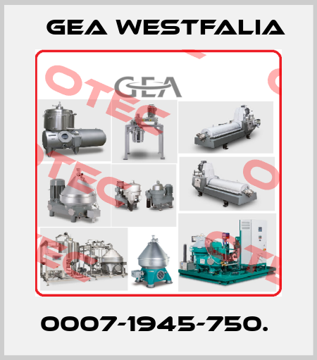 0007-1945-750.  Gea Westfalia