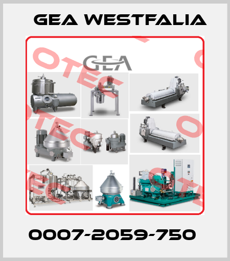 0007-2059-750  Gea Westfalia