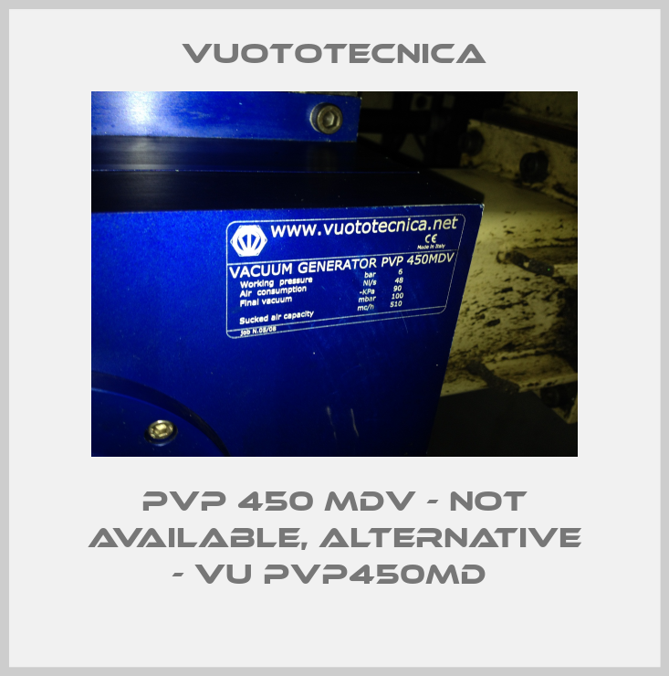 PVP 450 MDV - not available, alternative - VU PVP450MD -big