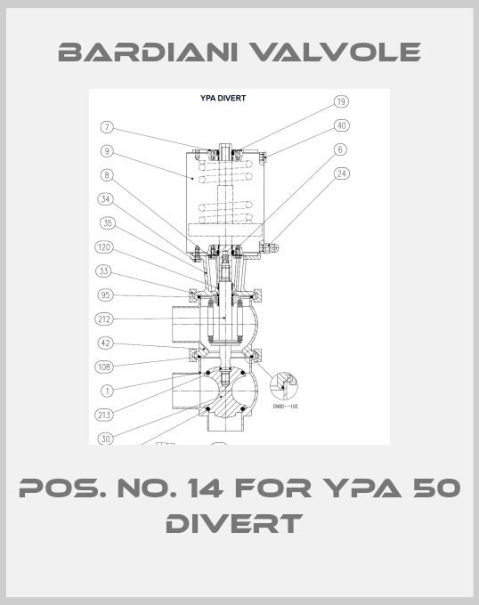 Pos. No. 14 For YPA 50 Divert -big