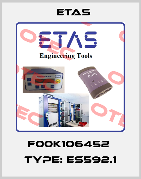 F00K106452  Type: ES592.1 Etas
