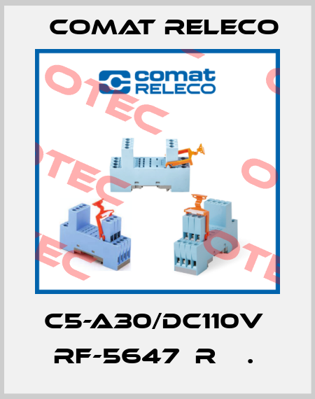 C5-A30/DC110V  RF-5647  R    .  Comat Releco