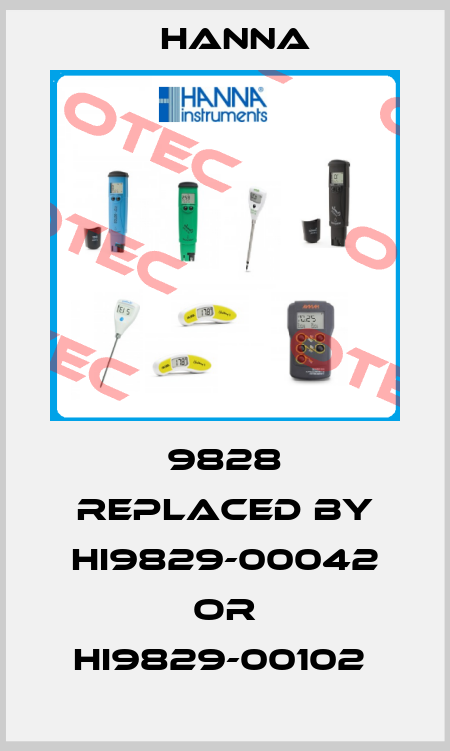 9828 REPLACED BY HI9829-00042 OR HI9829-00102  Hanna