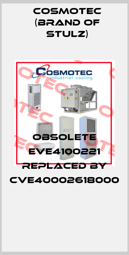 obsolete EVE4100221 replaced by CVE40002618000   Cosmotec (brand of Stulz)