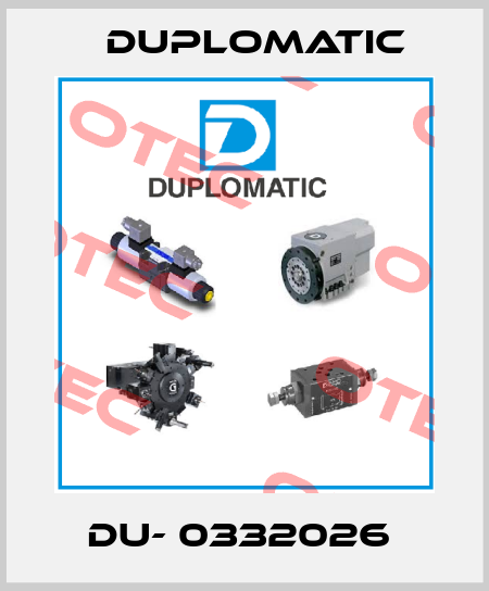 DU- 0332026  Duplomatic
