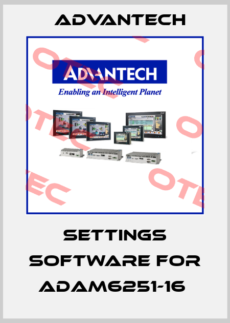 Settings software for ADAM6251-16  Advantech