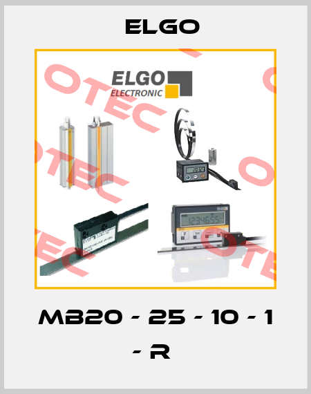 MB20 - 25 - 10 - 1 - R  Elgo