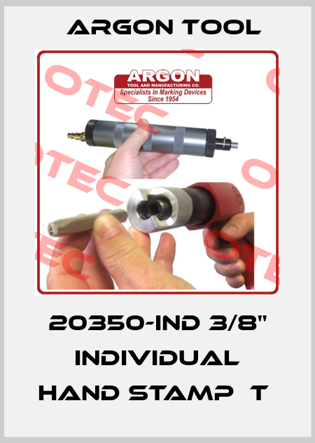 20350-Ind 3/8" individual hand stamp  T  Argon Tool