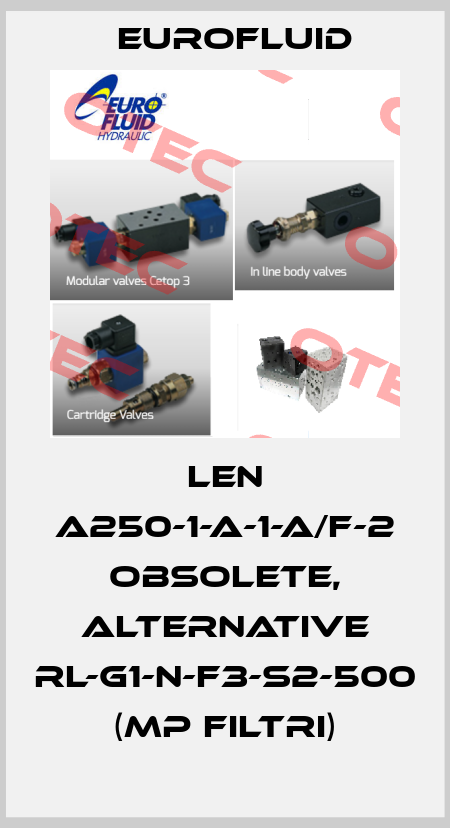 LEN A250-1-A-1-A/F-2 obsolete, alternative RL-G1-N-F3-S2-500 (Mp Filtri) Eurofluid